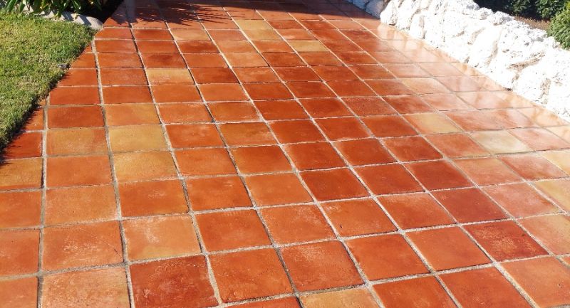Outdoor Stone Tile Cleaning